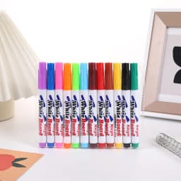 8/12 Colors Magical Water Floating Student Painting Brush Whiteboard Markers Pen Suspension Kids Educational Painting Pen Toys