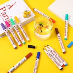 8/12 Colors Magical Water Floating Student Painting Brush Whiteboard Markers Pen Suspension Kids Educational Painting Pen Toys