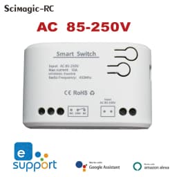 Ewelink WIFI Garage Door Opener Controller Smart Switch On Off Relay Module Gate Open Voice Control Alexa Google Home