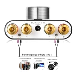 Woopker Digital Audio Amplifier HiFi Sound Amplifier TPA3116 Receiver Bluetooth 5.0 Car Mini Home Theater Sound System 50W*2