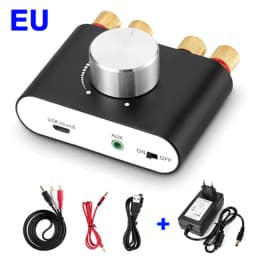 Woopker Digital Audio Amplifier HiFi Sound Amplifier TPA3116 Receiver Bluetooth 5.0 Car Mini Home Theater Sound System 50W*2