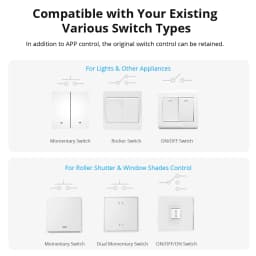 SONOFF DUALR3 Lite Dual Relay Module DIY MINI Smart WiFi Switch 1-5PCS 2-Way Control Timing via eWeLink Alexa Google Smart Home