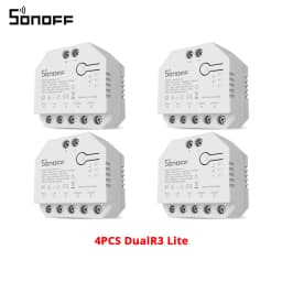 SONOFF DUALR3 Lite Dual Relay Module DIY MINI Smart WiFi Switch 1-5PCS 2-Way Control Timing via eWeLink Alexa Google Smart Home