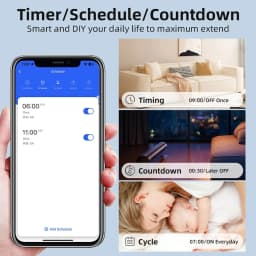 Works With Tuya APP 16A WiFi Smart Switch Module 2-way Control Mini Switch Breaker Smart Life Work With Alexa Google Alice