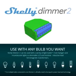 Shelly Dimmer 2 Smart Switch Mini WiFi Switch Mini Relay For Lights Wireless Compatible With Alexa Google Assistant No Neutral