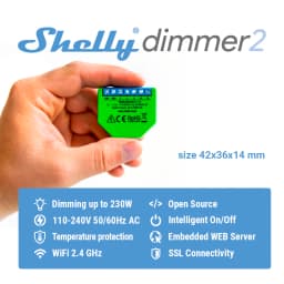 Shelly Dimmer 2 Smart Switch Mini WiFi Switch Mini Relay For Lights Wireless Compatible With Alexa Google Assistant No Neutral