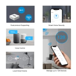 SONOFF ZB Bridge-P Zigbee Bridge Pro Smart Gateway Zigbee 3.0 Multi-Mode Support 128 Devices Remote Control Alexa Google Home