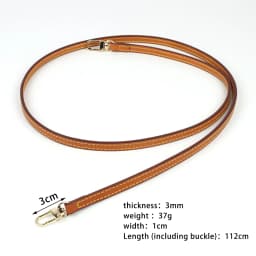 Genuine Leather Bag Strap Replacement Luxury Shoulder Handbag Accessories Tan Brown for Women Bags Belt Length 112cm