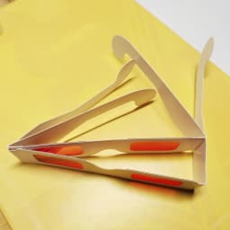 100pcs/lot Re-useable White Paper 3D Glasses Paper Frame Red/Red Lens 3d Decoder Glasses For Promotion