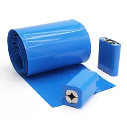 18650 PVC Heat Shrink Tube Battery Pack Blue Width 29.5mm~300mm Insulated Protection Film Wrap Lithium Case Cable Sleeve