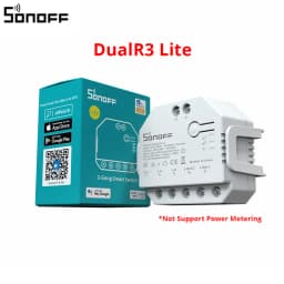 Itead SONOFF DualR3 Smart Wifi Switch 2 Way Control DIY MINI Switch Power Metering 2 Gang Voice Control Via Alexa Google Home