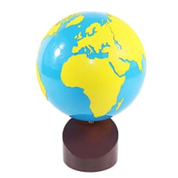 Montessori Geography Materials Globe of World Parts/ Continents Preschool Early Educational Equipment Kids Culture Learning Toys