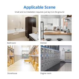 Zemismart Zigbee Water Leak Detector Smart Home Overflow Security Alarm Flood Leakage Sensor Work with Homekit via ZMHK-01