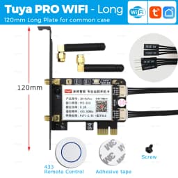 Tuya Wifi Computer Power Reset Switch USB PCIe Card 433 RF Remote PC Power Button, APP Voice Control with Alexa Google Home
