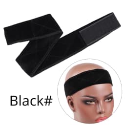 Nunify Non-slip Soft Velvet Women Wig Grips Headband Women Velvet Wig Accessories Grip Scarf Headband Adjustable