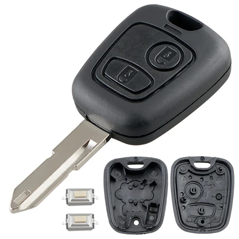2 Buttons Car Remote Key Shell with 307/206 Blade Fit for Citroen C1 / C2 / C3 / C4 /XSARA Picasso/Peugeot 307 / 107 / 207 / 407
