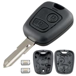 2 Buttons Car Remote Key Shell with 307/206 Blade Fit for Citroen C1 / C2 / C3 / C4 /XSARA Picasso/Peugeot 307 / 107 / 207 / 407