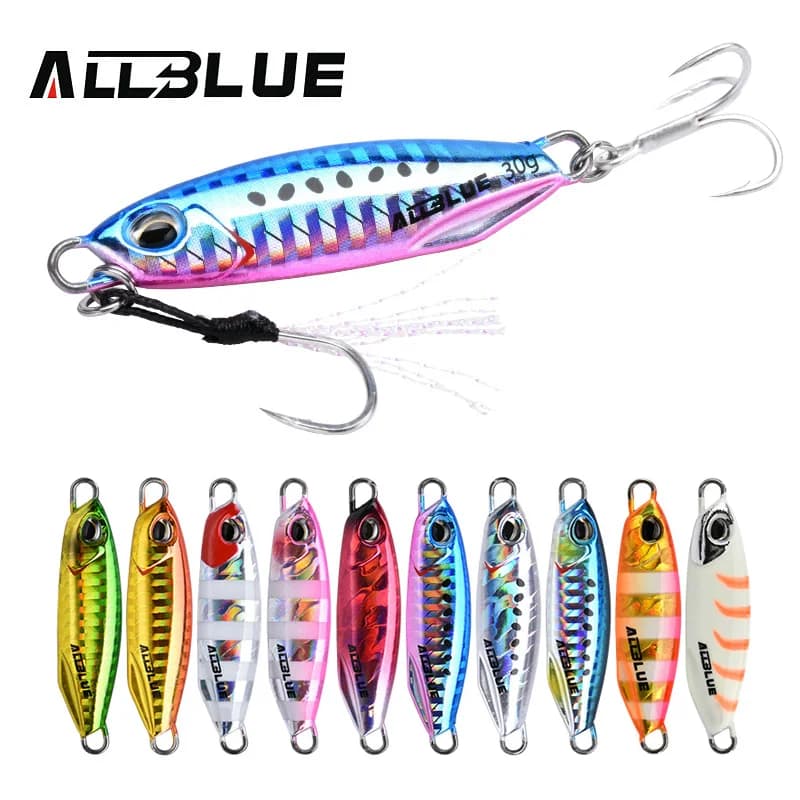 ALLBLUE New DRAGER Metal Cast Jig Spoon 15G 30G Shore Casting Jigging Fish Sea Bass Fishing Lure Artificial Bait Tackle