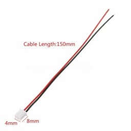 50 Set~10 Set 2 Pin Mini Micro JST XH2.54mm 24AWG Connector Plug With Wires 150mm