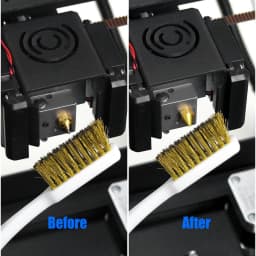 3D Printer Cleaner Tool Copper Wire Toothbrush Copper Brush Handle For Nozzle Block Hotend Cleaning Hot Bed Cleaning Parts