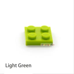 120pcs DIY Building Blocks Thin Figures Bricks 2x2 Dots Educational Creative Size Compatible With 3022 Plastic Toys for Children