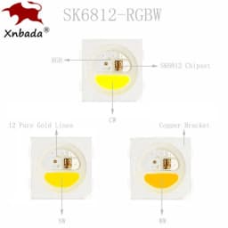 SK6812 RGBW(Similar WS2812B) 4 In 1 30/60/144 Leds/Pixels/m Individual Addressable Led Strip Light Tape IP30/IP65/IP67 DC5V