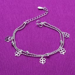 Multi-Style High Quality Silver Plated Anklet For Women Girls Fashion Simple Jewelry New Style Hot Selling