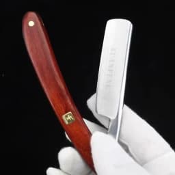 XUAN FENG Zambian Bloodwood Folding Razor Hardened Steel High Hardness Sharp Straight Razor for Men