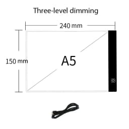 LED Photocopying Table Drawing Board Children's Light-transmitting Copying Table Brightness Adjustable Copy Board Painting Toys