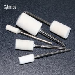 10Pcs Wool Felt Mounted Polishing Buffing Wheel OD 3-20mm grinding head For Dremel Drill Rotary Tool 3mm Shank