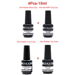 Oxxi Latest 15ml Nail Rubber Base Coat Semi Permanant UV Gel Varnishes Primer for Nails Matte Top Coat Nail Art Base Top Gellak