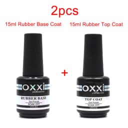 Oxxi Latest 15ml Nail Rubber Base Coat Semi Permanant UV Gel Varnishes Primer for Nails Matte Top Coat Nail Art Base Top Gellak
