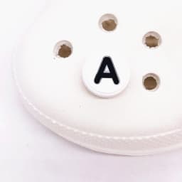 Single Letter 1Pcs Word Solid Color Silicone Shoes Button Accessories Shoe Decoration DIY Wristband Kids X-mas Gift