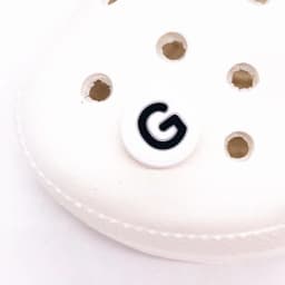 Single Letter 1Pcs Word Solid Color Silicone Shoes Button Accessories Shoe Decoration DIY Wristband Kids X-mas Gift