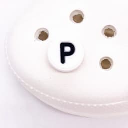 Single Letter 1Pcs Word Solid Color Silicone Shoes Button Accessories Shoe Decoration DIY Wristband Kids X-mas Gift
