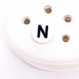 Single Letter 1Pcs Word Solid Color Silicone Shoes Button Accessories Shoe Decoration DIY Wristband Kids X-mas Gift