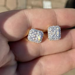 Huitan Delicate Dazzling Cubic Zircon Women Stud Earrings Elegant Female Wedding Earrings Nice Anniversary Gift Fashion Jewelry