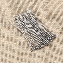No Fade 100pcs/Lot 20-70 mm 316 Stainless Steel Ball Pins Findings Ball Head Pins For Jewelry Making DIY Supplies Accessories