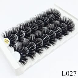 5/8 Pairs 25mm Mink Lashes 3D Dramatic False Eyelashes Handmade Fluffy Eyelashes Natural Long 25mm Eyelash Extension Makeup