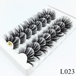 5/8 Pairs 25mm Mink Lashes 3D Dramatic False Eyelashes Handmade Fluffy Eyelashes Natural Long 25mm Eyelash Extension Makeup