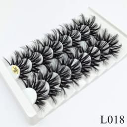 5/8 Pairs 25mm Mink Lashes 3D Dramatic False Eyelashes Handmade Fluffy Eyelashes Natural Long 25mm Eyelash Extension Makeup