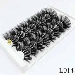 5/8 Pairs 25mm Mink Lashes 3D Dramatic False Eyelashes Handmade Fluffy Eyelashes Natural Long 25mm Eyelash Extension Makeup
