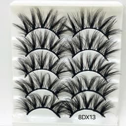 5/8 Pairs 25mm Mink Lashes 3D Dramatic False Eyelashes Handmade Fluffy Eyelashes Natural Long 25mm Eyelash Extension Makeup