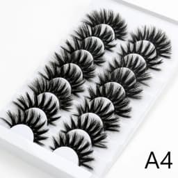 5/8 Pairs 25mm Mink Lashes 3D Dramatic False Eyelashes Handmade Fluffy Eyelashes Natural Long 25mm Eyelash Extension Makeup