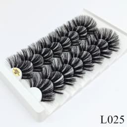 5/8 Pairs 25mm Mink Lashes 3D Dramatic False Eyelashes Handmade Fluffy Eyelashes Natural Long 25mm Eyelash Extension Makeup