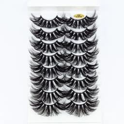 5/8 Pairs 25mm Mink Lashes 3D Dramatic False Eyelashes Handmade Fluffy Eyelashes Natural Long 25mm Eyelash Extension Makeup