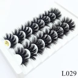 5/8 Pairs 25mm Mink Lashes 3D Dramatic False Eyelashes Handmade Fluffy Eyelashes Natural Long 25mm Eyelash Extension Makeup
