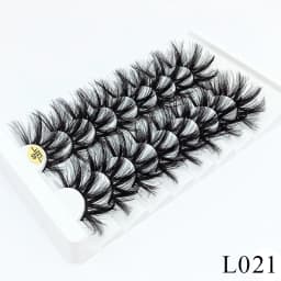 5/8 Pairs 25mm Mink Lashes 3D Dramatic False Eyelashes Handmade Fluffy Eyelashes Natural Long 25mm Eyelash Extension Makeup