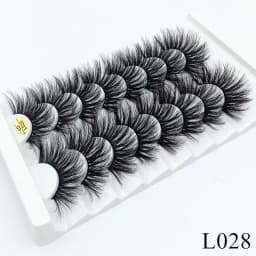 5/8 Pairs 25mm Mink Lashes 3D Dramatic False Eyelashes Handmade Fluffy Eyelashes Natural Long 25mm Eyelash Extension Makeup