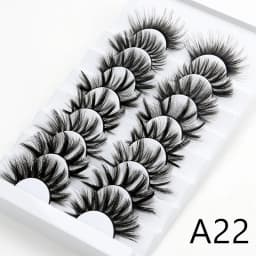5/8 Pairs 25mm Mink Lashes 3D Dramatic False Eyelashes Handmade Fluffy Eyelashes Natural Long 25mm Eyelash Extension Makeup